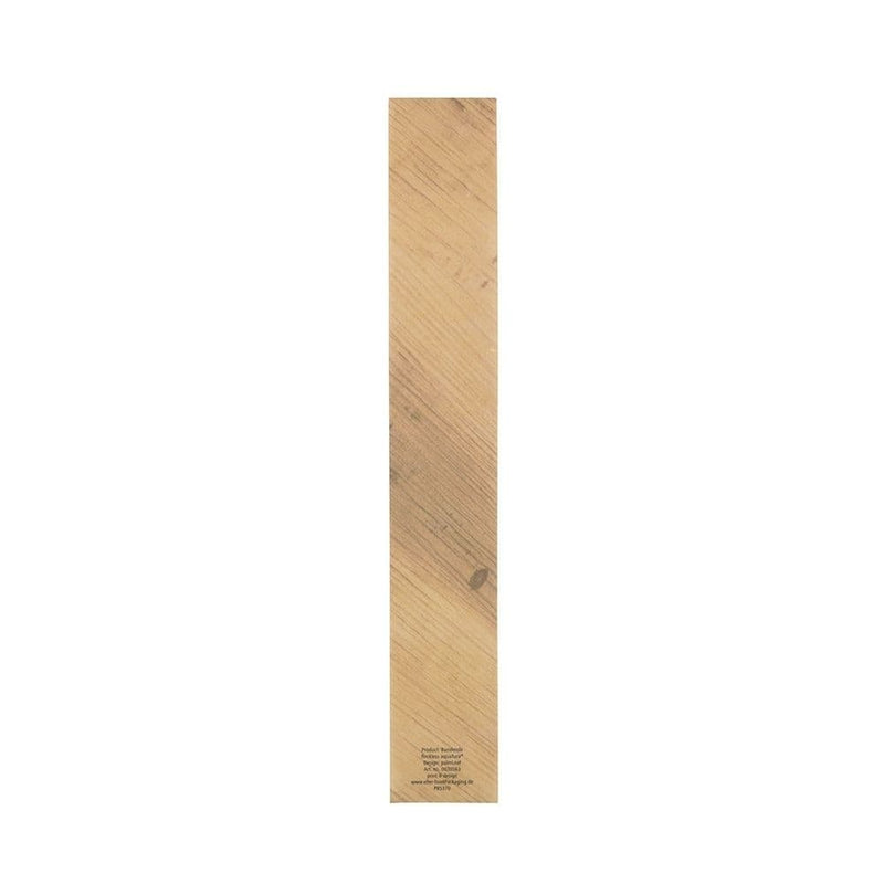 Snack-Banderole aus Papier mit Klebepunkt 30 x 4 cm, braun