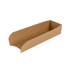 Hot-Dog-Schalen aus Karton 18 x 5 ,braun, faltbar