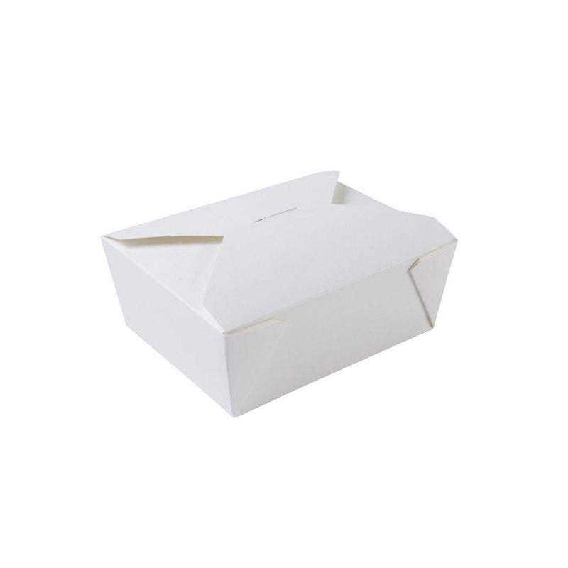 Take-away-Boxen aus Karton 1150 ml, PE-beschichtet, weiß