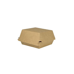 Take-away-Burger-Boxen  braun-weiß 11,5 x 10,5 x 8 cm