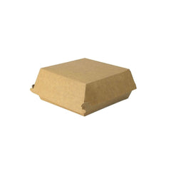 Take-away-Burger-Boxen  braun-weiß 17,5 x 17,5 x 8 cm