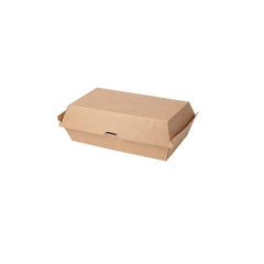 Take-away-Klappdeckel-Boxen, braun, 24 x 13 x 7,5 cm, Kraftkarton