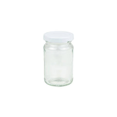 Twist-Off-Gläser klar, Deckel weiß, 100 ml