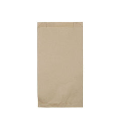 Flachbeutel aus Papier 15 + 6 x 29 cm, braun