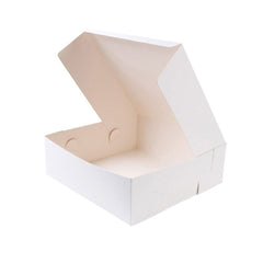 Karton für Torten L, 30,5 x 30,5 x 10 cm, weiß