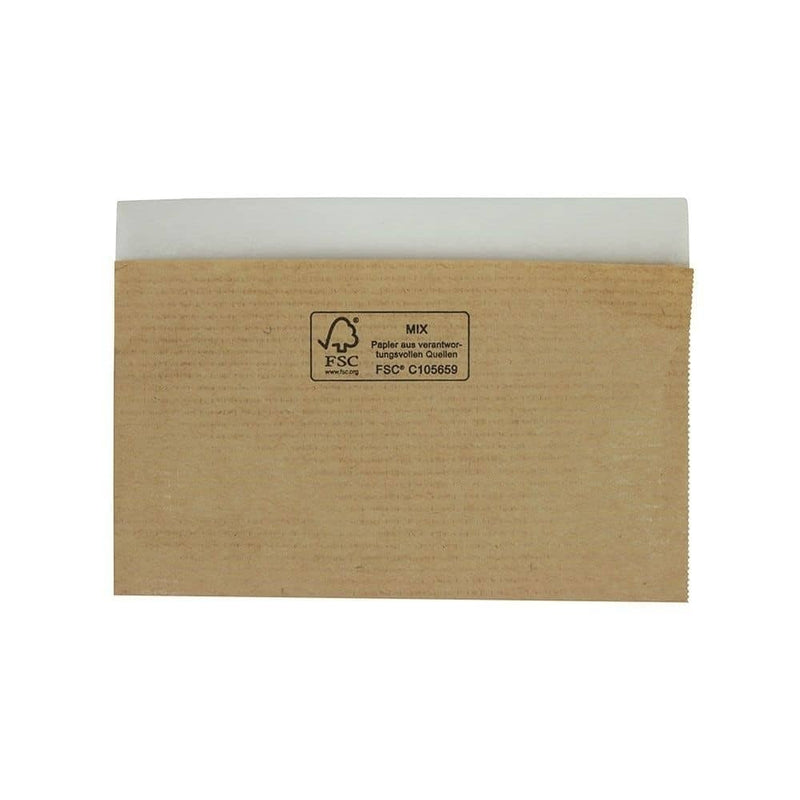 Papier-Besteck-Taschen 10 x 26 cm, braun, selbstklebend